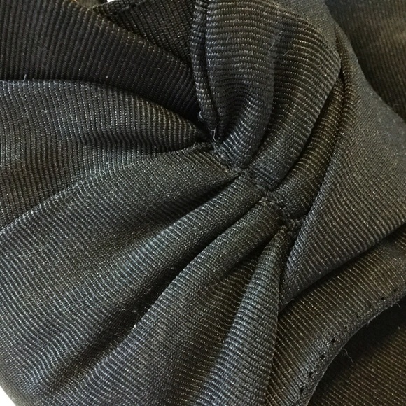 SALE! NWOT A New Day Black Knotted Bow Mule Heels - Picture 5 of 6